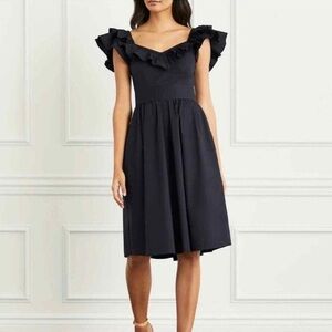 NWT - Hill House Home Ava Black Poplin dress, size small
